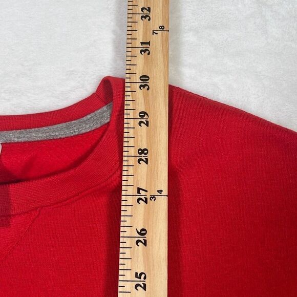 Russell Athletic Solid Color Fleece CrewNeck pullover Red Sweatshirt NWT‎ Men XL - Picture 4 of 6